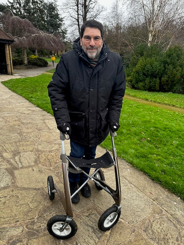 Martin Baum - Multiple Sclerosis Blogger with byACRE Overland Rollator