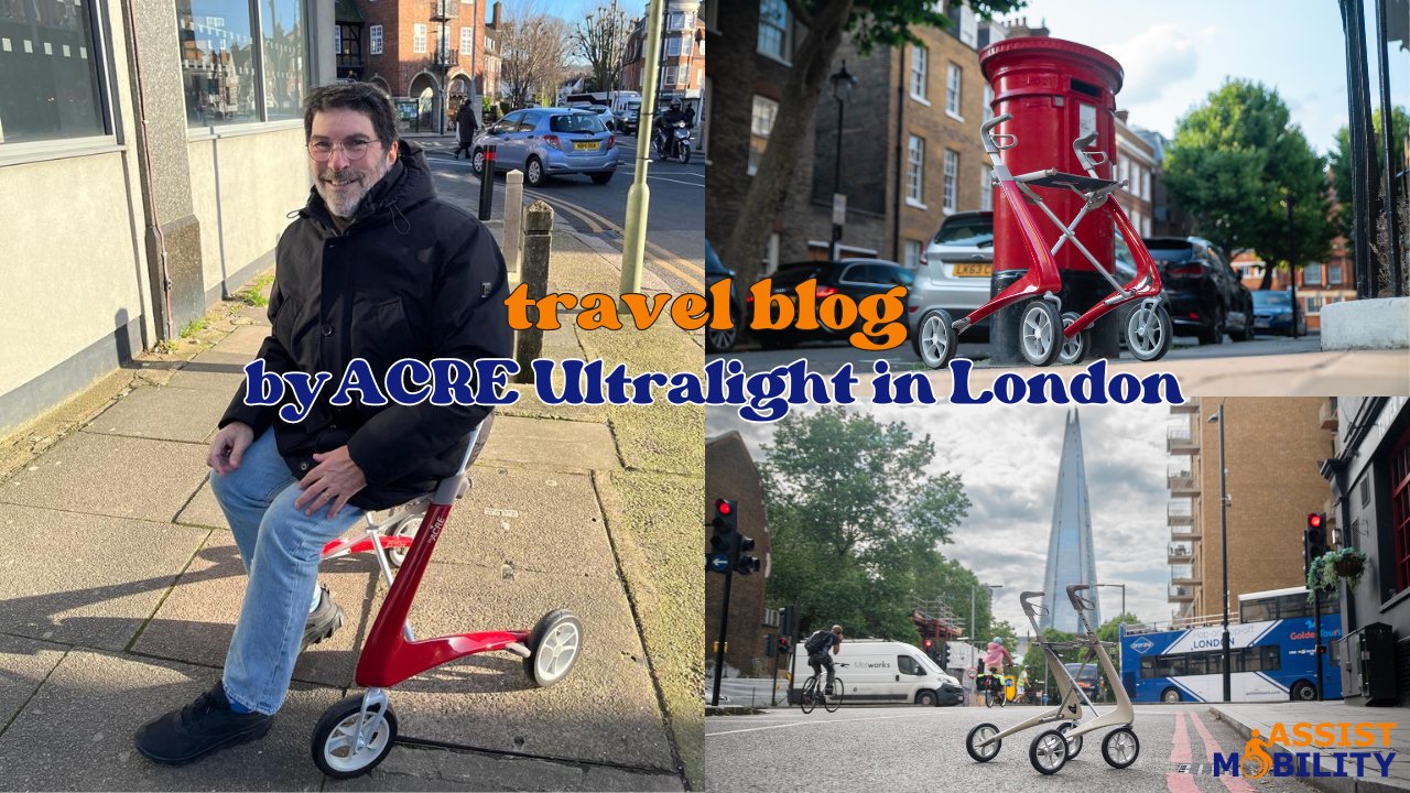 Martin Baum - MS Blogger on byACRE Rollator in North London