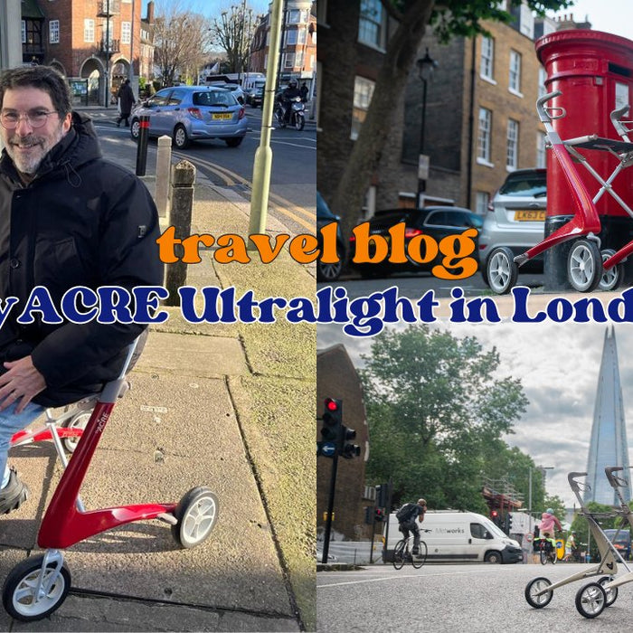 Martin Baum - MS Blogger on byACRE Rollator in North London