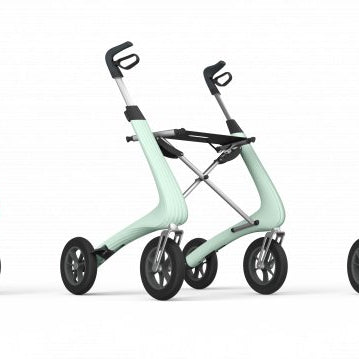 The colourful byACRE Nordic Pioneer range. Perfect lightweight rollator for everyday use.