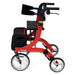 Side view of Nitro rollator showing bag, seat, backrest and side reflector