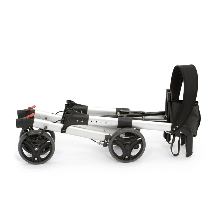 2 way folding rollator for fitting into boots of cars or cupboards
