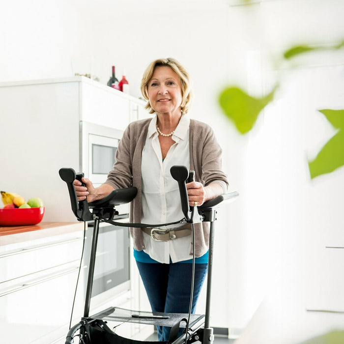 The GEMINO 30 Forearm Walker being used inside the home