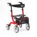 Drive Nitro rollator in red with backrest and bag
