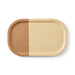 Scandinavian Butler tray with cork side section for non slip transportation