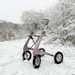 Rose Gold byACRE Overland in the snow with capable pneumatic tyres