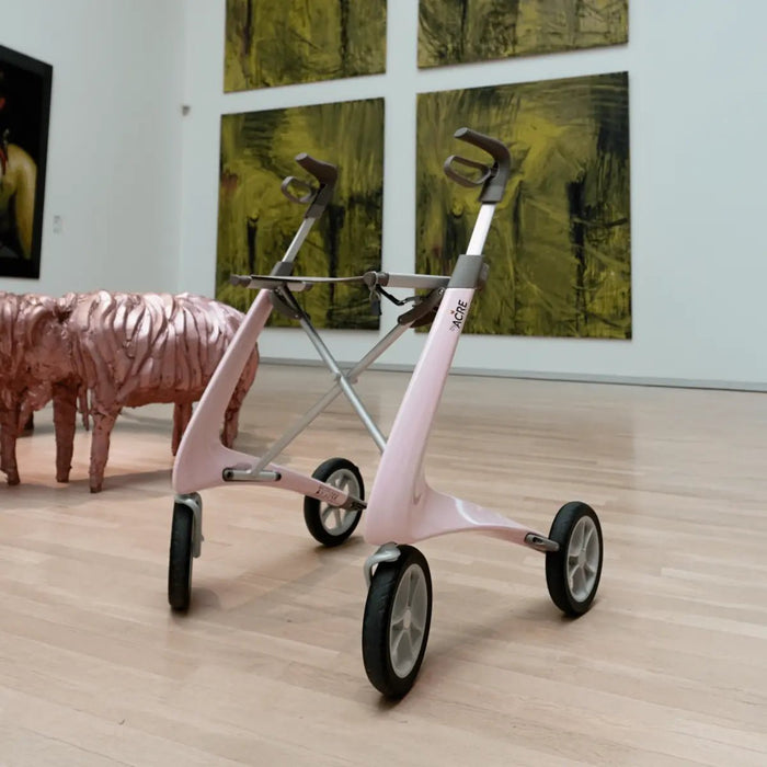 The Pale Rose byACRE Ultralight rollator indoors