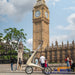 A white byACRE Ultralight in front of Big Ben in London