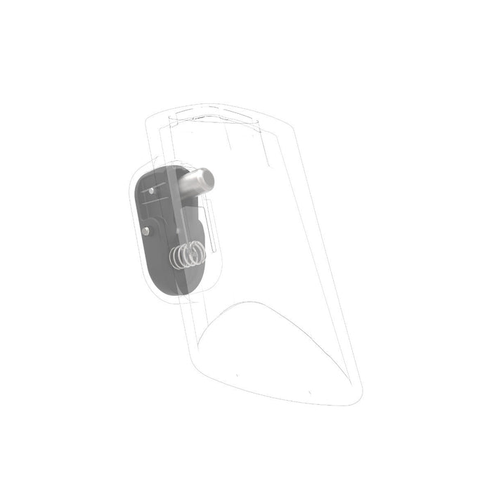 byACRE Handle Adjustment Button line drawing showing unit positioning