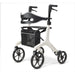 Drive AeroWalk Carbon rollator with backrest and bag fitted
