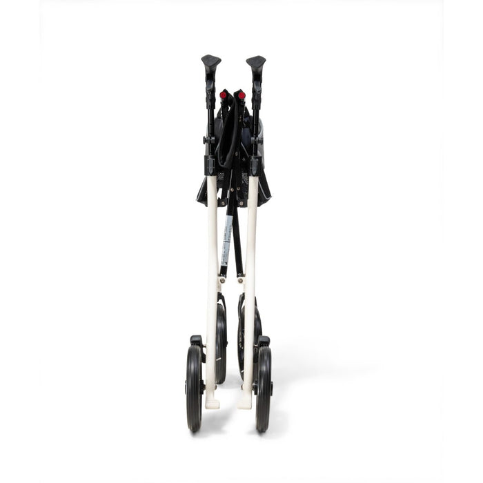 Drive AeroWalk Carbon Rollator folded from behind