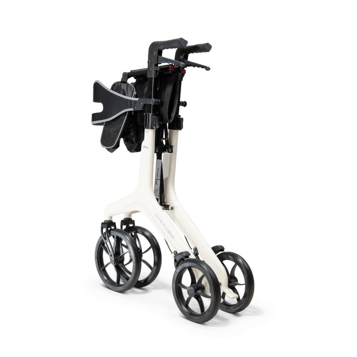 Side view of the Drive AeroWalk Folded in Butter Cream