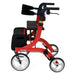 Side view of Nitro rollator showing bag, seat, backrest and side reflector