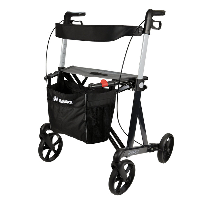 Mobilex Buffalo Bariatric Rollator with backrest