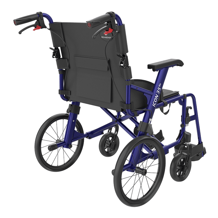 The Rehasense lightweight ICON 35 BX for basic wheelchair