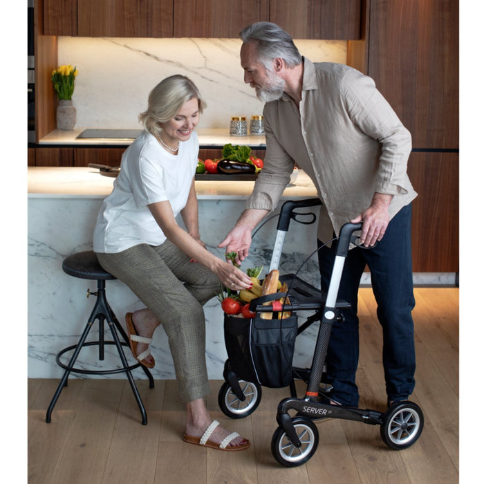 Server CF rollator carbon fibre