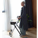 Rehasense Space I indoor rollator elegant lady using her indoor rollator