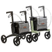 Rollz Air Rollator in Coal Black and Mint Green together