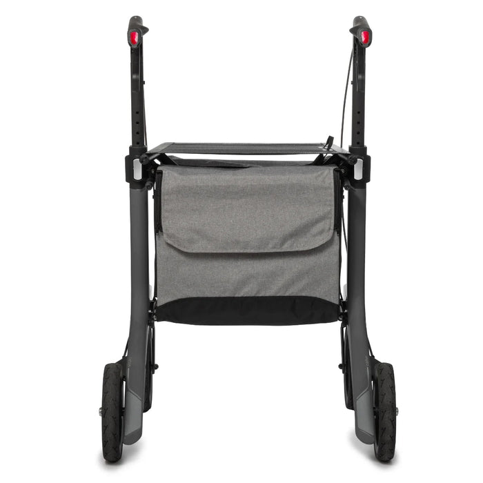 The rear of the Rollz Air Rollator in Coal Black