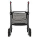 The rear of the Rollz Air Rollator in Coal Black