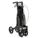 The Rollz Air Rollator in Coal Black folded