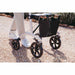 Saljol Allround rollator in Pearl Grey folded at Assist Mobility