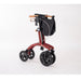 Saljol Allround rollator in Barolo Red folded at Assist Mobility