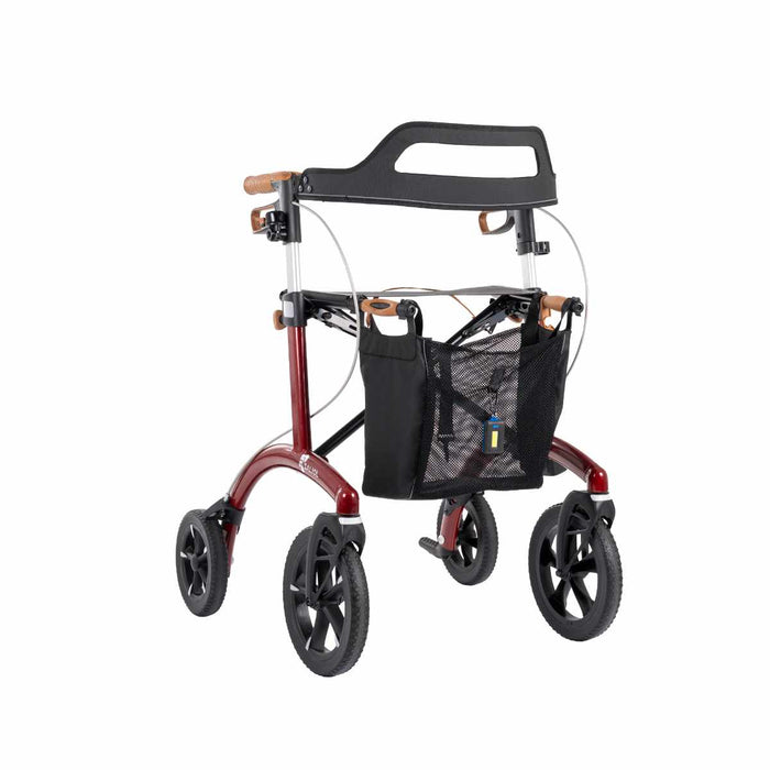 Saljol Allround rollator in Barolo Red at Assist Mobility