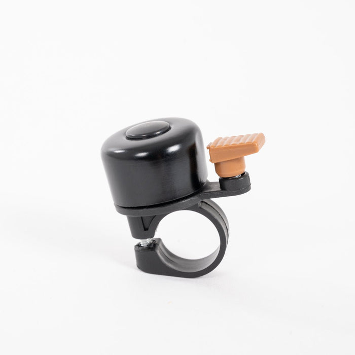 Black rollator bell that fits to the Saljol Rollator at Assist Mobility