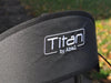 close up of the titan carbon rollator backrest at Assist Mobility