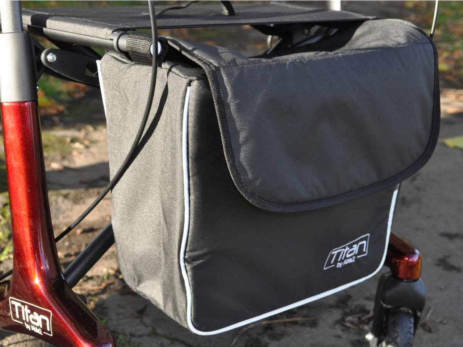 Close up of the titan rollator bag
