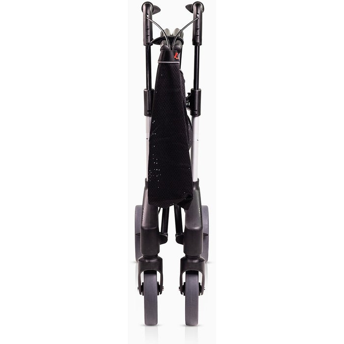 Troja Original Black Series rollator folded neat and tidy