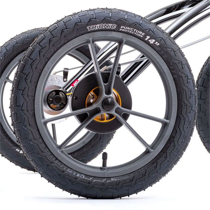 Trionic walker with pneaumatic tyres at Assist Mobility 