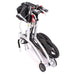 Trionic walker with pneaumatic tyres removed and frame folded at Assist Mobility 