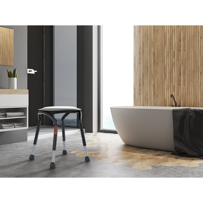 Contempory bathroom with Trust Care Let's Frisbee Shower Stool with Swivel Seat