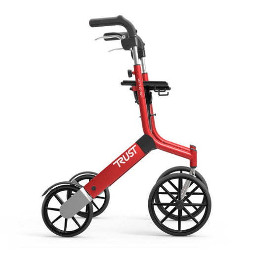 Trust Care Let's Go Out Rollator in Red | Assist Mobility