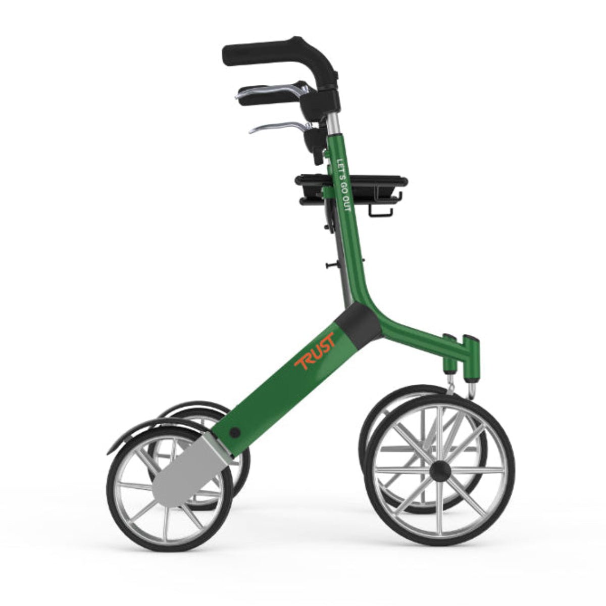 Lets Go Out Rollator in Green Assist Mobility