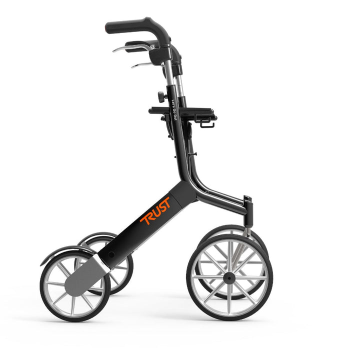 Trust Care Let's Go Out Rollator in Black | Assist Mobility