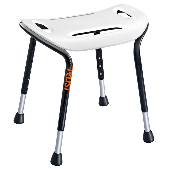 Trust Care Shower Stool White with Black legs