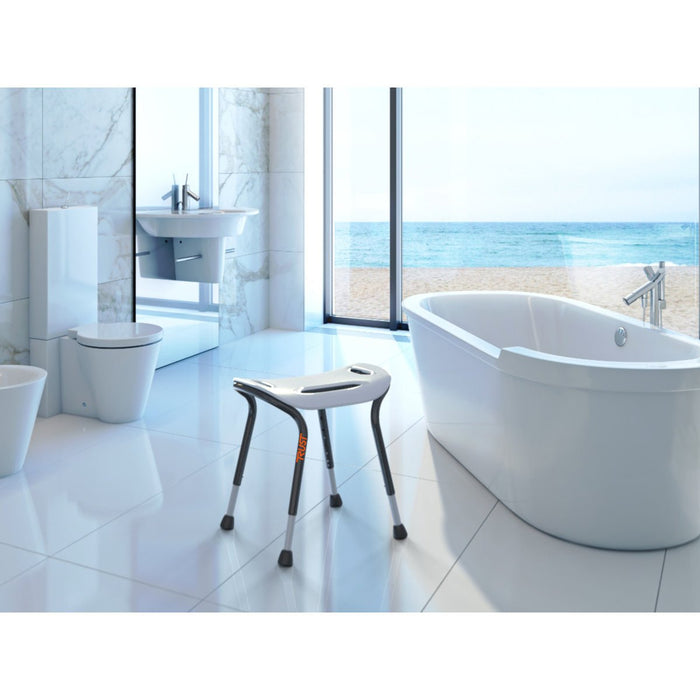 Modern bathroom with Trust Care Shower Stool