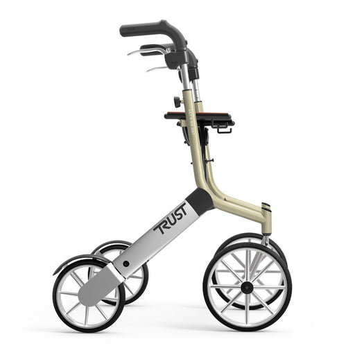Trust Care Lets Go Out Rollator in Beige/Silver | Assist Mobility 