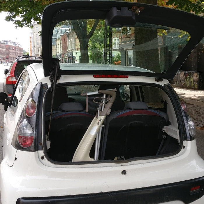 byACRE Ultralight in the boot of a small car