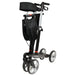 Mobilex Gepard carbon fibre rollator folded with locking mechanism and backrest