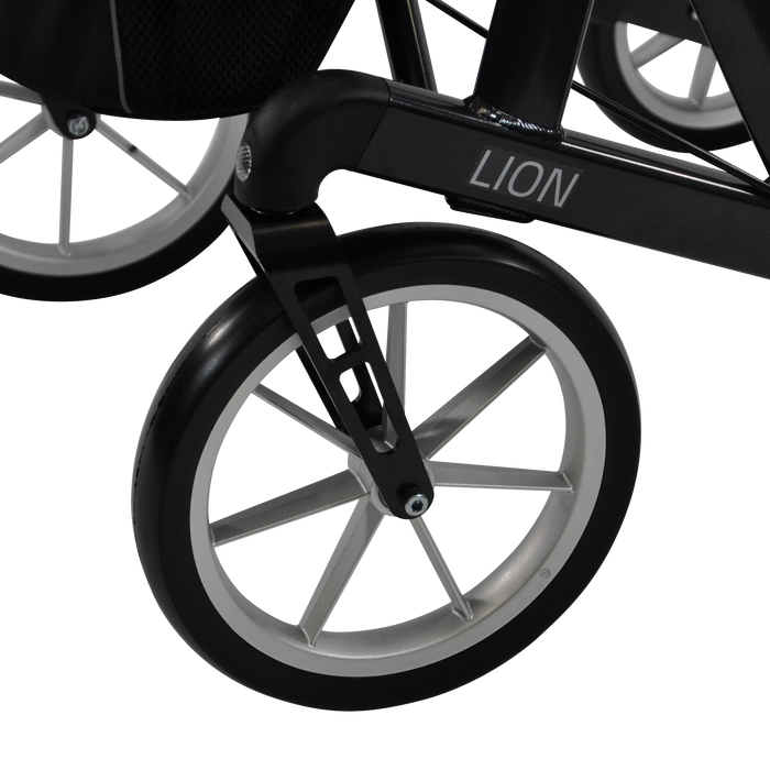 Mobilex Lion Off Road Rollator wheel close up