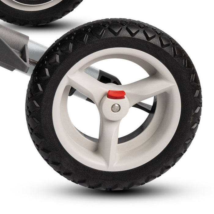 Topro Olympos ATR wheel close up enabling easy wheel change